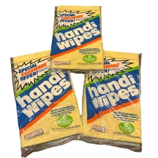 3 Vintage Handi Wipes Kitchen Cloths Lot 24x13” Total Of 24 Yellow/ White NEW FS