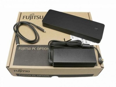 NEU Fujitsu USB Typ-C Port Replikator Dockingstation mit Netzteil HDMI USB 3 LAN