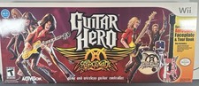 Nintendo Wii - Guitar Hero Aerosmith Bundle - Wireless Guitar & Box - No Game