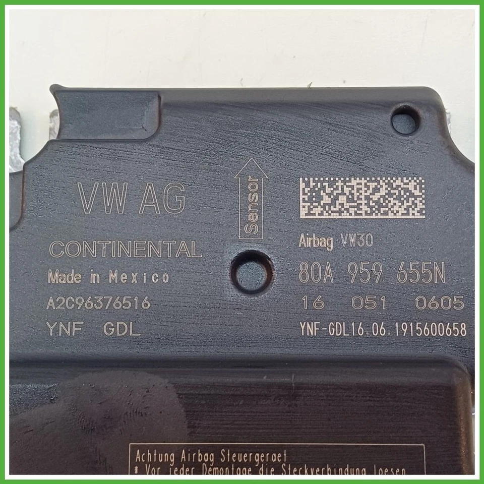 Centralina Airbag CONTINENTAL A2C96376516 AUDI 80A959655N Q5 FYB 2016 2021 - Immagine 2 di 4