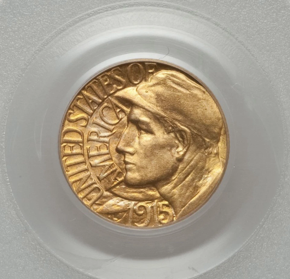 1915-S Panama-Pacific Commemorative $1 Gold MS66 PCGS - Image 3 of 4
