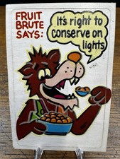 Fruit Brute Light Switch Cover Sticker Vintage General Mills Cereal