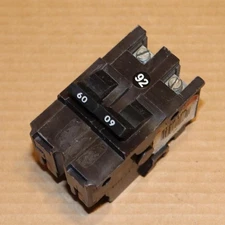 One FPE Federal Pacific NA260 2 Pole 60 Amp Plug In  Breaker BK#92