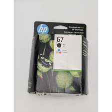 HP Ink Cartridges 67 Black Tri-color 2-Pack 3YP29AN DeskJet ENVY OEM New