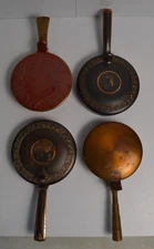 4 Vintage Metal Crumb Trays Metal Copper Buffalo Boston Hyde Park Silent Butler