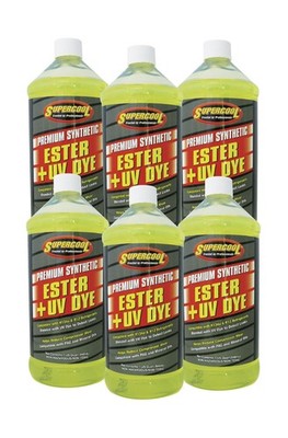 TSI Supercool E32-6CP Ester Oil with UV Dye Quart 6-Pack 1 quart, 6 Pack