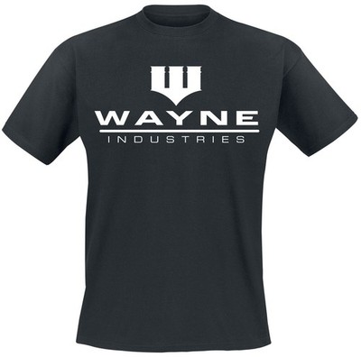 Batman T-Shirt Herren Wayne Industries schwarz