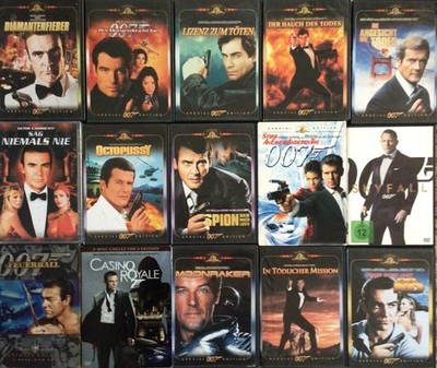 15 James Bond DVDs (Konvolut) Top Zustand 