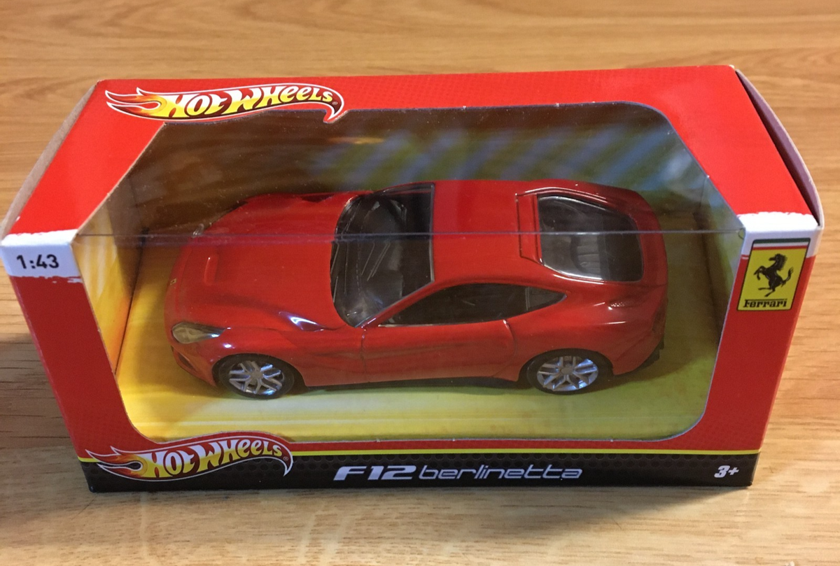 フェラーリ ホットウィール　F12 berlinetta 1:43 Hot Wheels Ferrari F12Berlinetta Red 1/43 Scale Mint In VGC Sealed