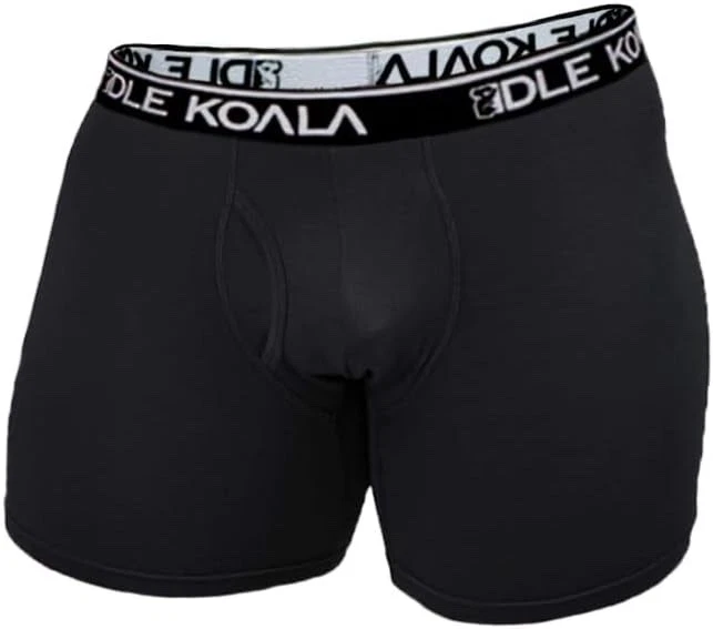 Мужское бамбуковое нижнее белье трусы-боксеры гибкий пояс упаковка 3-12 шт. черное темно-серое - Изображение 4 из 4