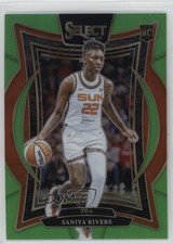 2025 Select WNBA Concourse Neon Green Prizm /75 Saniya Rivers #52 Rookie RC 5l1