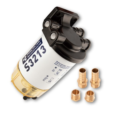 #ad UNIVERSAL Boat Fuel Filter Marine Fuel Water Separator 10 Micron for Outboards $29.99