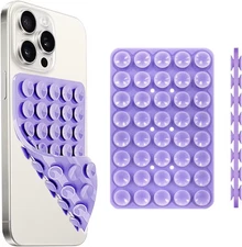 Silicone Suction Cup Phone Case Mount Double Sided Hands-Free Strong Grip Holder