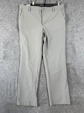 Dockers Tech Chino Pants Mens 36X30 Gray Stretch Slim Fit Moisture Wicking NWT