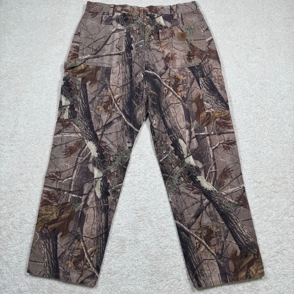 Carhartt Pants Men 36x30 Realtree AP Camo B235 CAP Carpenter Dungaree Fit VTG - Image 3 of 4