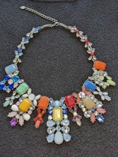 Stunning Colourful Diamante Stone Collar Necklace from ZARA: Colour: MULTI