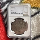 1878-CC MORGAN Silver Dollar Graded NGC XF45