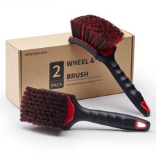 Car Wheel  Tire Brush Set, 2Pack Tire Brush and Wheel Rim Brush, Soft  Stif.