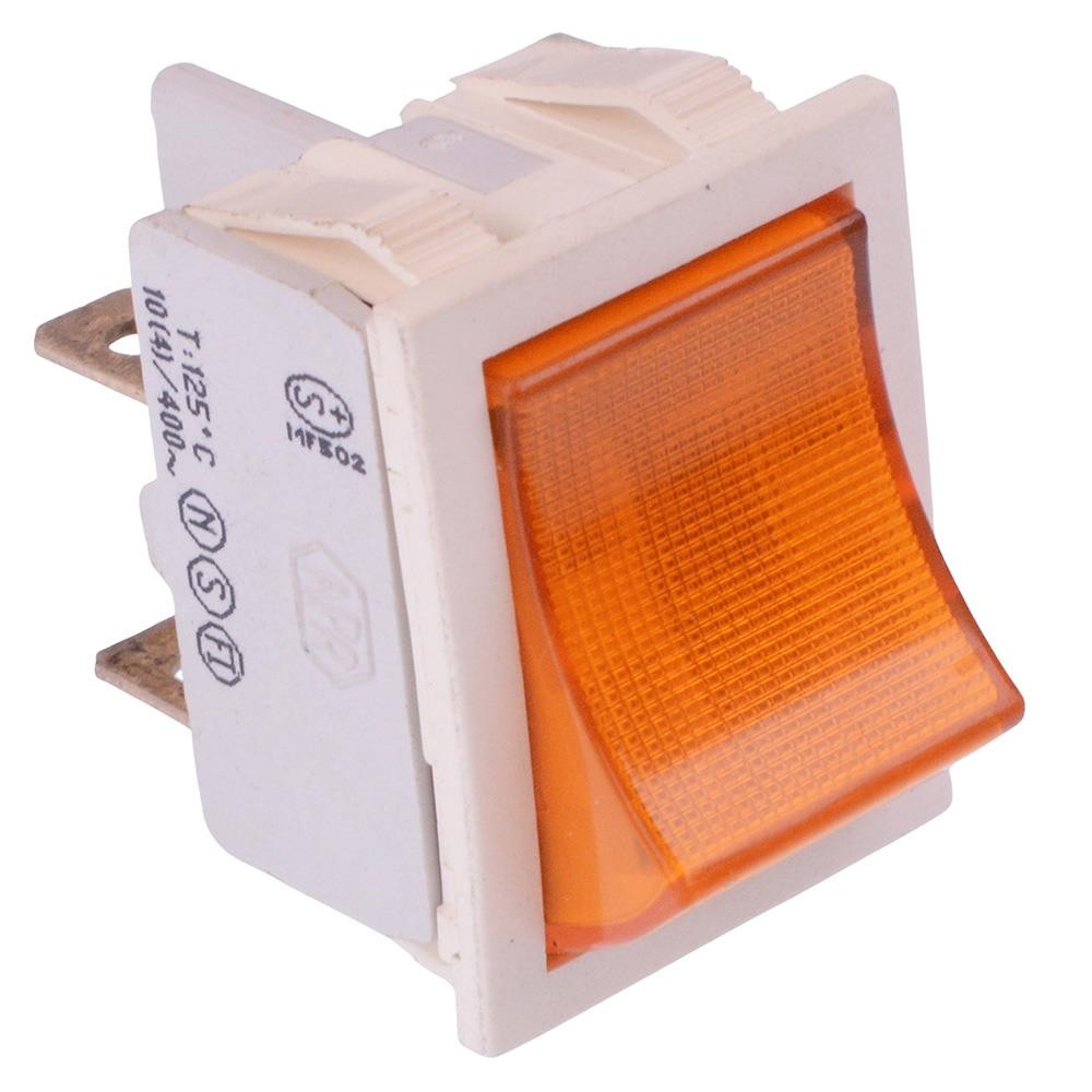 2641LH/2A713900L220V APEM 220V Orange illuminated On-Off Rocker Switch DPST 16A