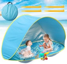 Baby Beach Tent-2 Pools Pop Up UPF 50 Sunshade with Carry Bag, Portable for ...