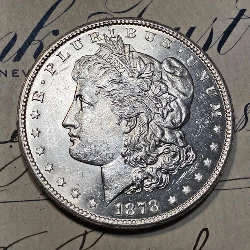 ✯1878 S Uncirculated Morgan Silver Dollar 1x Choice/Gem BU From OBW Roll Estate✯