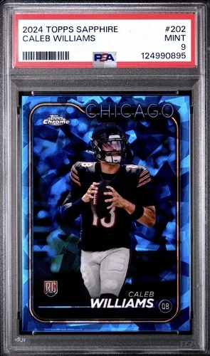 CALEB WILLIAMS - 2024 TOPPS CHROME SAPPHIRE - PSA 9