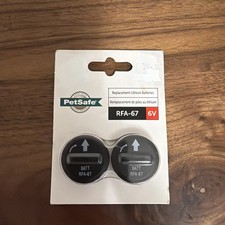 PetSafe RFA-67D-11 Replacement 6-Volt Battery 2 count RFA-67 New Sealed