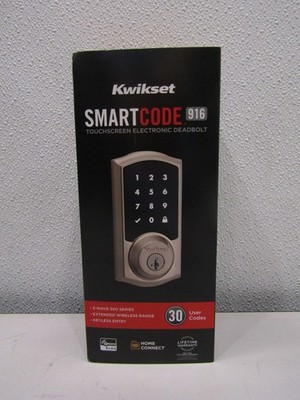 Kwikset 916 SmartCode Traditional Electronic Deadbolt with Z-Wave Technology NEW