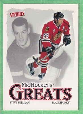 2001-02 UD Victory Mr. Hockey's Greats #435 Steve Sullivan Chicago Blackhawks