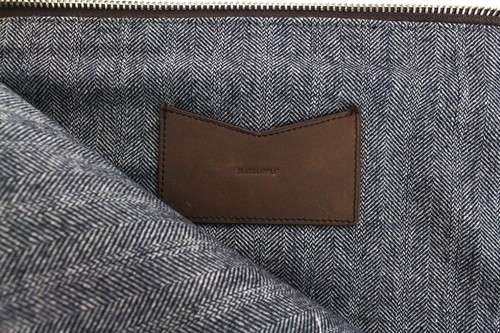 SUITSUPPLY Men Bag OS Brown Pure Leather Zipped Lined Computer Office Case - Picture 5 of 9