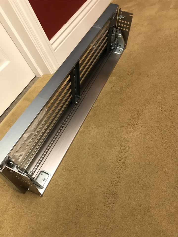Subzero Fridge Freezer Grill Part W/ Frame , Hinges & Plinth New! (Slight Dent) - Image 2 of 4