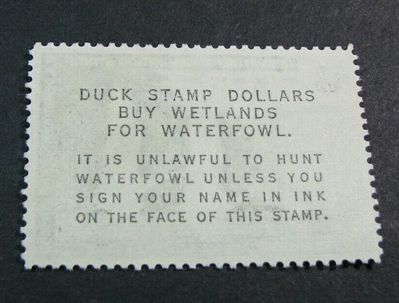 US  Duck Stamps Scott# RW33 Whistling Swans 1966 MH L494 (1) - Image 2 of 2