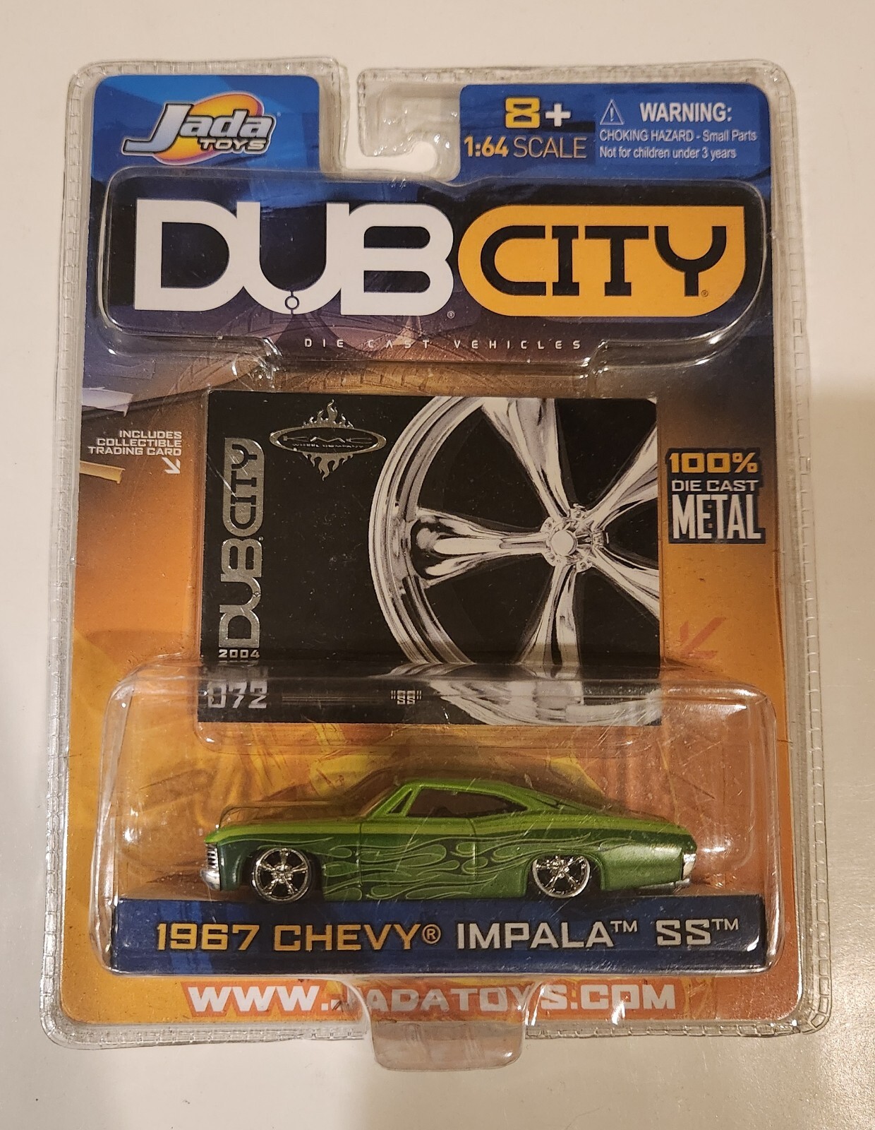 2004 Jada DUB CITY GREEN 1967 CHEVY IMPALA SS