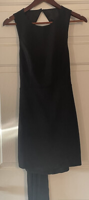 Lulus Black Tie-Back Mini Dress NWT Sleeveless Medium