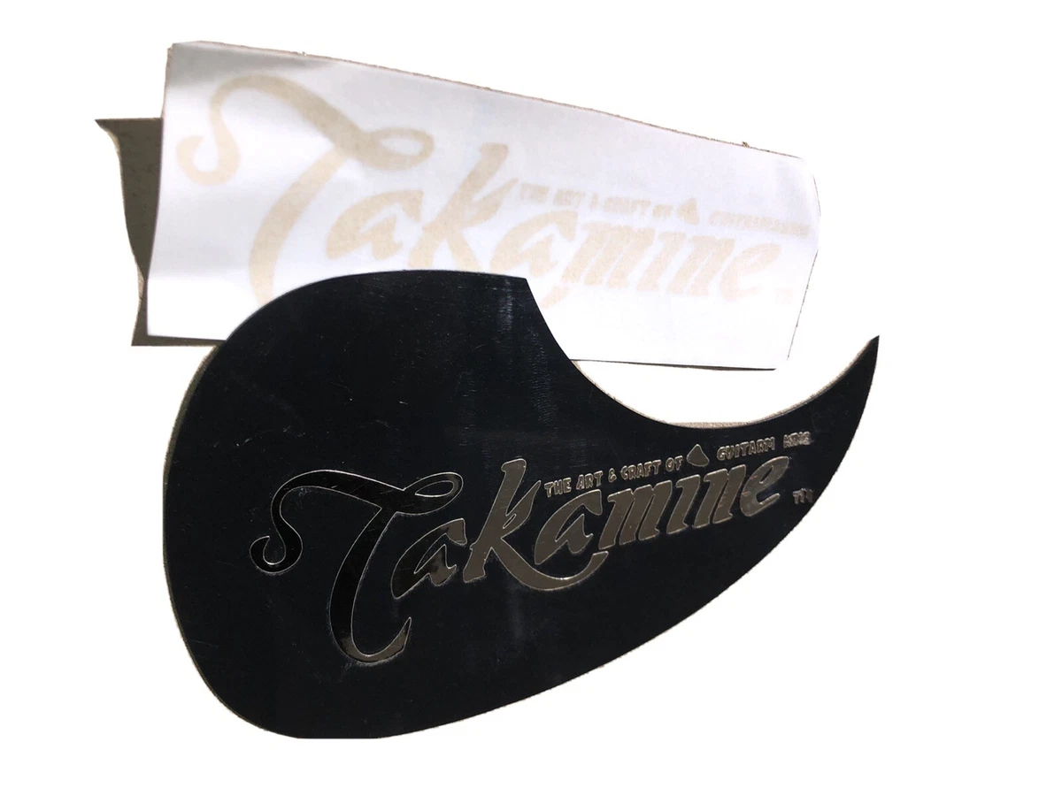 Takamine Pickguard Logo Metallic Gold Silver Read Description