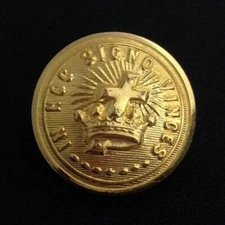 Knights Templar Uniform Button - Large - Gold (KTB-Glg)