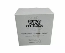 Department 56 "Town Crier & Chimney" set of 2 Heritage Village Collection 5569-7