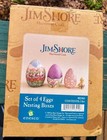 Jim Shore Heartwood Creek Set 4 eggs nesting boxes with Duck Enesco figurine