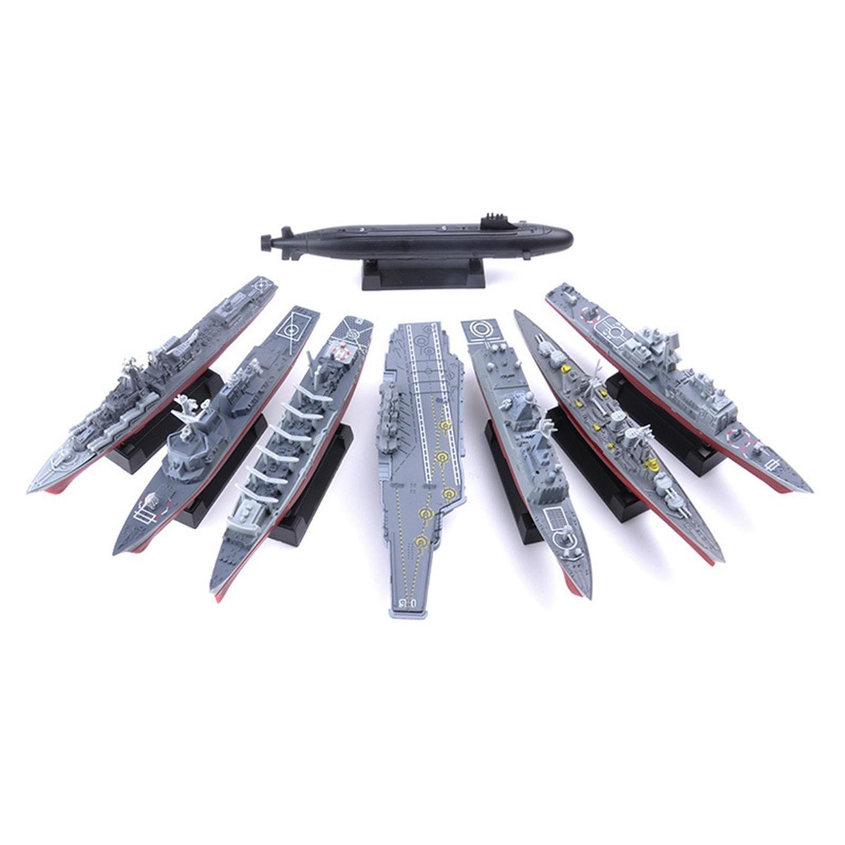 KiBcsLic 8X 4D Schlachtschiff Modell - Handgemachte Kriegsschiff Sammlung