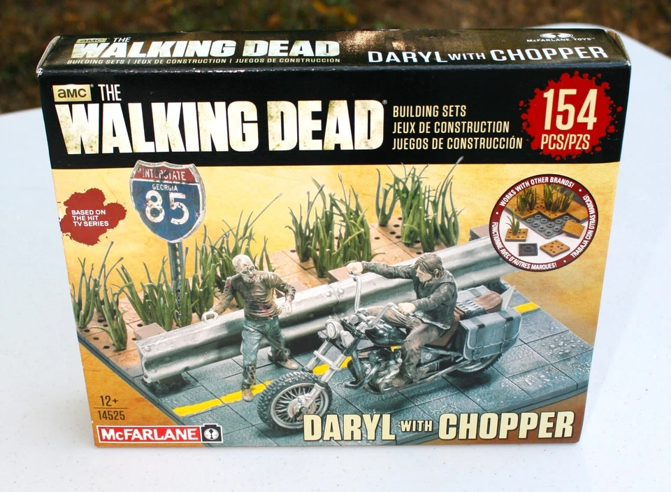 Sealed McFarlane Toys The Walking Dead Daryl with Chopper- 154 Pcs Building Set - Image 4 of 4