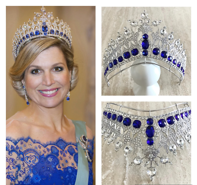 Queen Maxima of the Netherlands Dutch Sapphire Parure Tiara royal