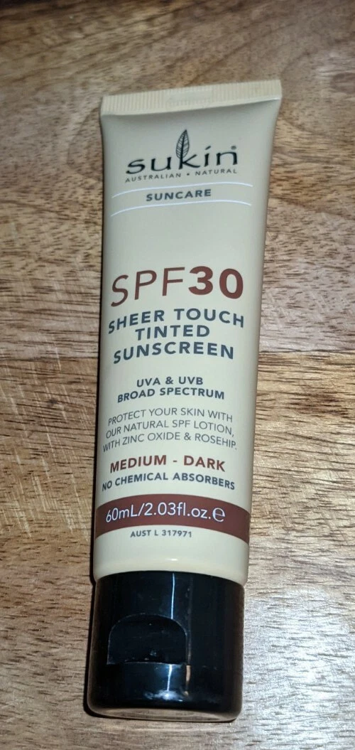 2 Lot Sunscreen Sukin SPF 30 Sheer Touch Tinted Sunscreen 2.03 fl oz