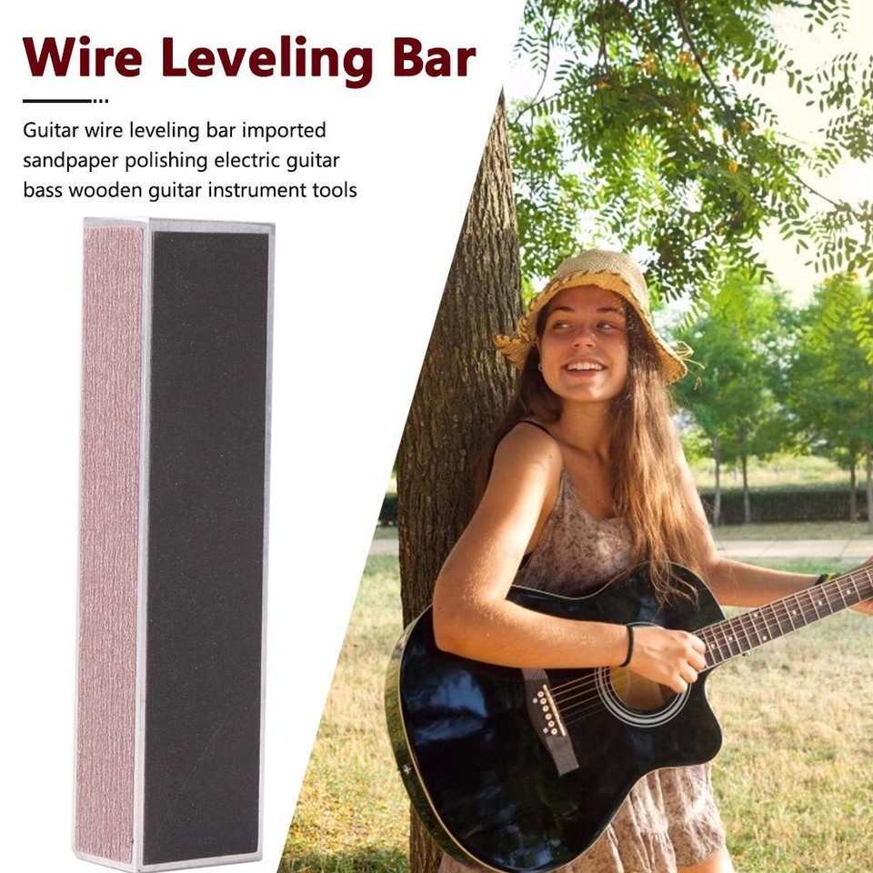 Guitar Sanding Leveling Bar Aluminum Sandpaper Fret Leveling File