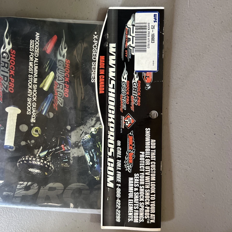 Cubiertas de amortiguador Shock-Pros A106RD rojas A106RD 25-10603 7710606 Foto 3 de 4