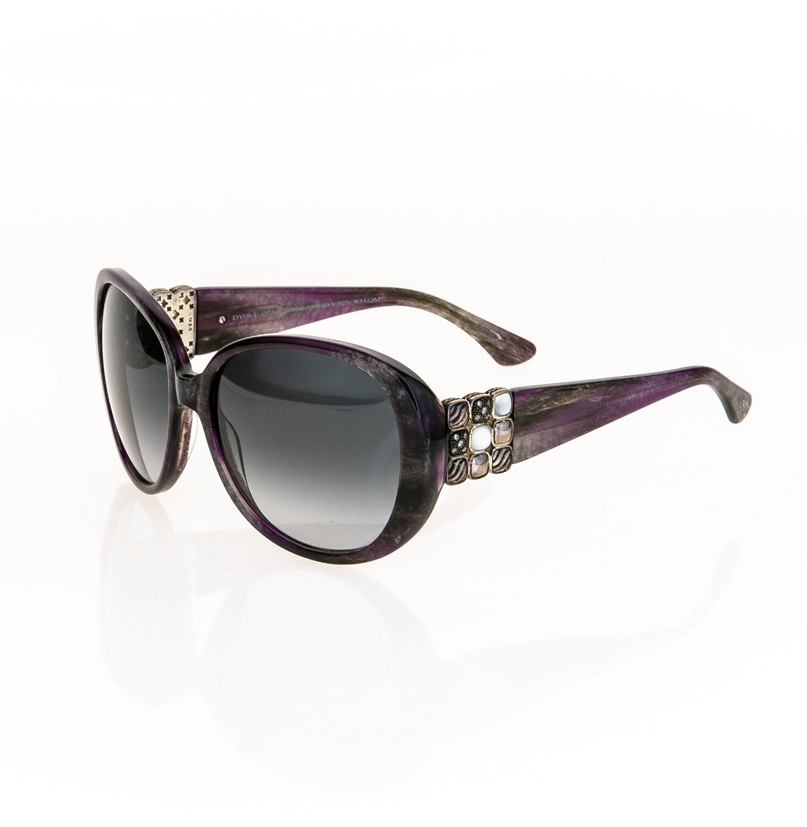 David Yurman chiclet sunglasses DAVID YURMAN 925 Sterling Silver Sapphire Amethyst Purple  main image 2