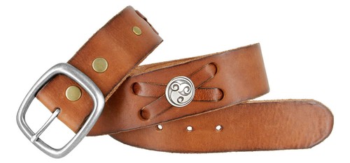 Klassischer lässiger Gürtel antike Schnalle echtes Vollnarbenleder Gürtel 1-3/4" breit - Bild 20 von 20