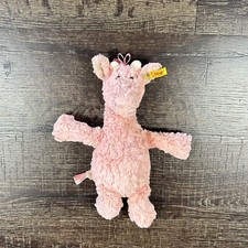 Steiff Giselle Giraffe PINK 12  Stuffed Plush Satin loop mane tail 10" 9"