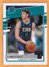 LaMelo Ball Rated Rookie Rc Press Proof /349 #202 Hornets