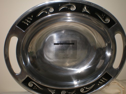 NUEVO Lenox Spyro Serveware Ovalado Metal 16" x 13.5" - Imagen 2 de 5
