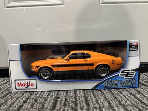 Maisto 1:18 Diecast Special Edition 1970 Ford Mustang Mach 1 orange NEU IN BOX - Bild 3 von 20